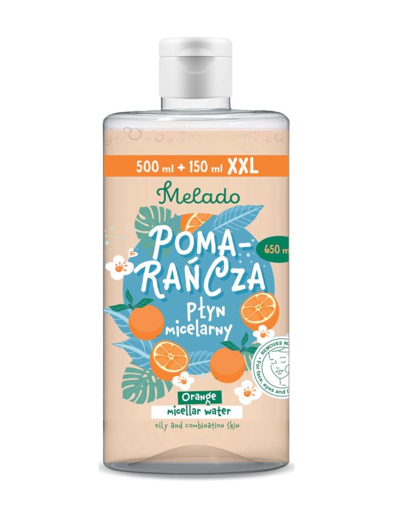 MELADO AGUA MISCELAR SECA Y NORMAL NARANJA 650ML