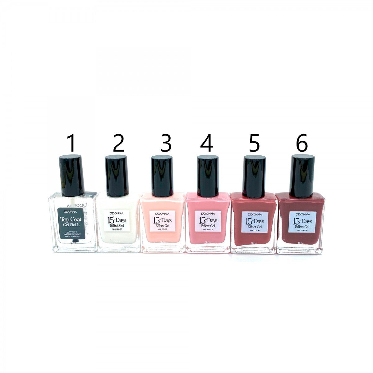 ESMALTE DE UÑAS 15 DAYS EFFECT GEL 6 COLOURS 95