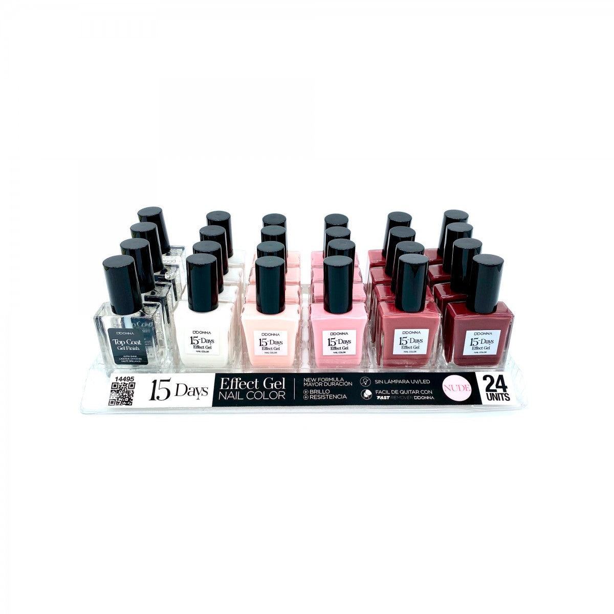 ESMALTE DE UÑAS 15 DAYS EFFECT GEL 6 COLOURS 95