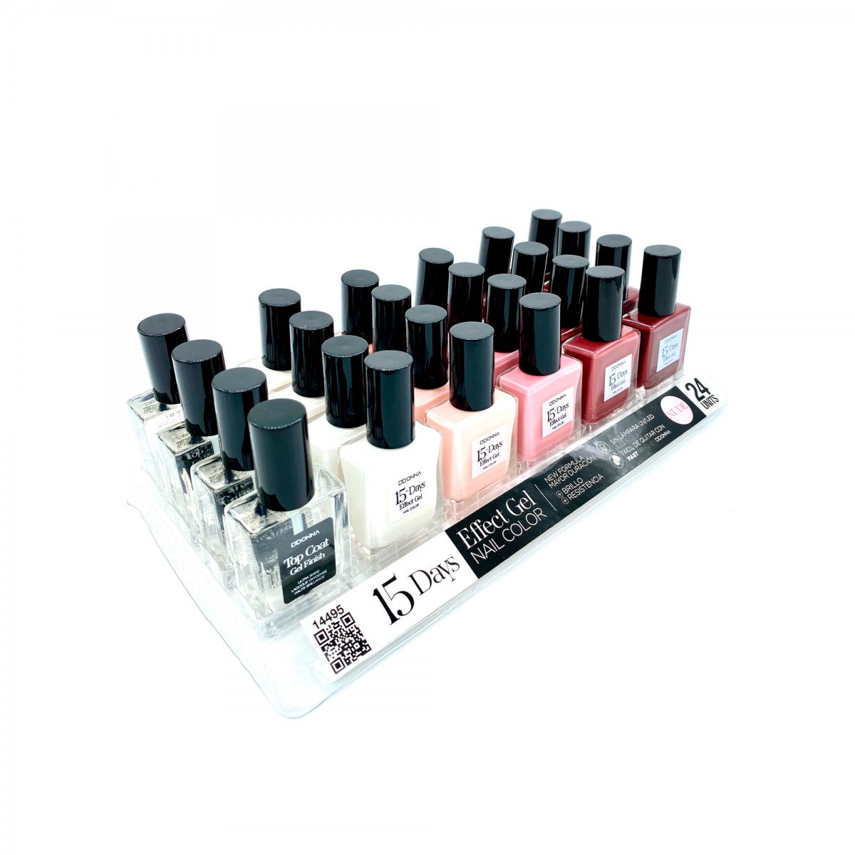 ESMALTE DE UÑAS 15 DAYS EFFECT GEL 6 COLOURS 95