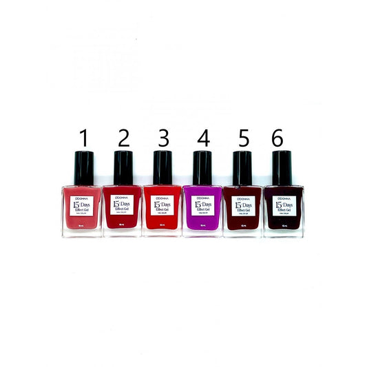 ESMALTE DE UÑAS 15 DAYS EFFECT GEL 6 COLOURS 90