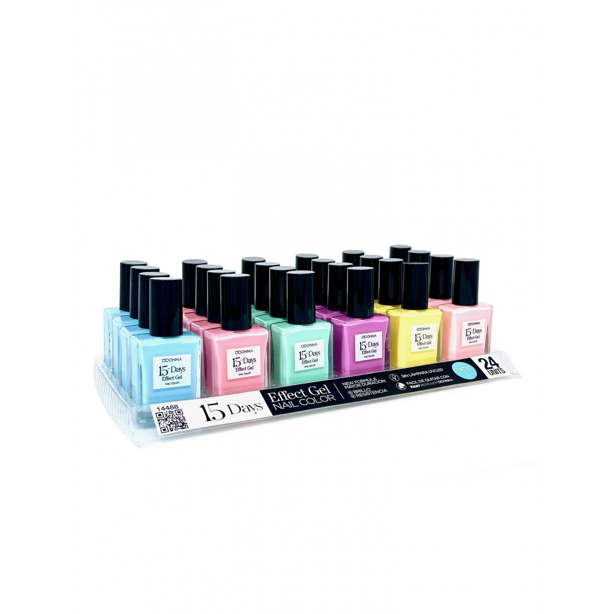 ESMALTE DE UÑAS 15 DAYS EFFECT GEL 6 COLOURS 88