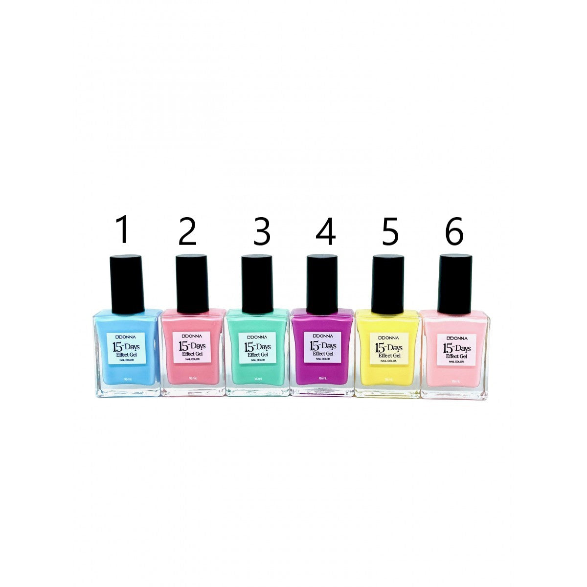 ESMALTE DE UÑAS 15 DAYS EFFECT GEL 6 COLOURS 88