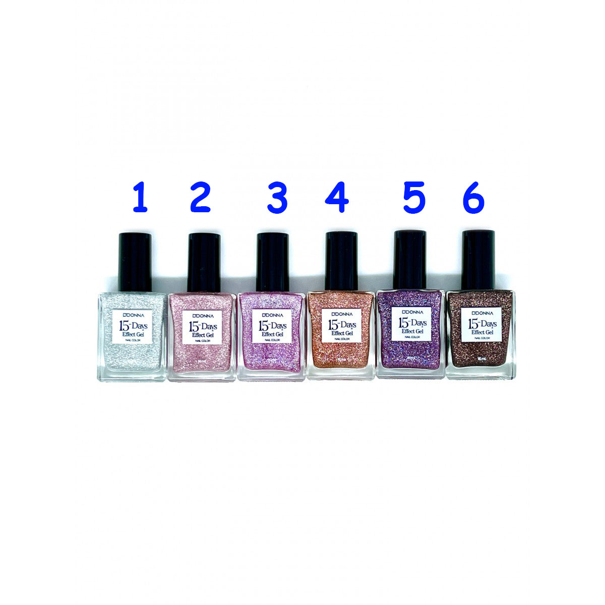 15 DAYS EFFECT GEL SAND 6 COLOURS 87