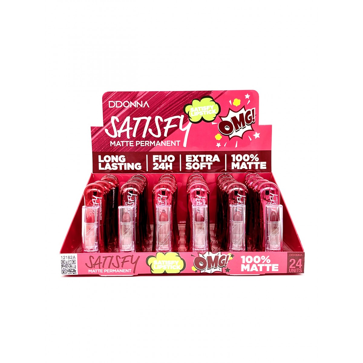 BARRA DE LABIOS LIPSTICK SATISFY MATTE FIJO A