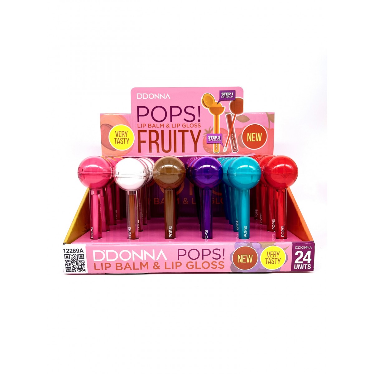 BÁLSAMO LABIAL GLOSS & LIP BALM DDONNA POPS!