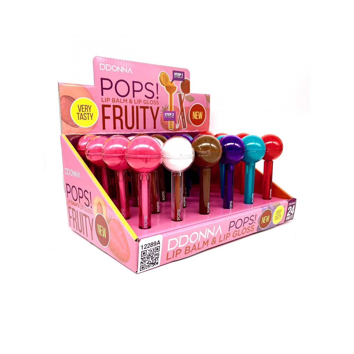 BÁLSAMO LABIAL GLOSS & LIP BALM DDONNA POPS!