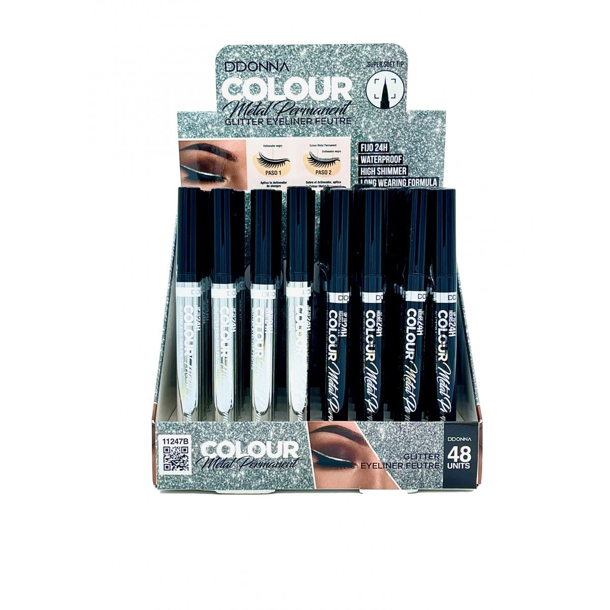 DELINEADOR DE OJOS EYELINER COLOUR METAL PERMANENT GLITTER B