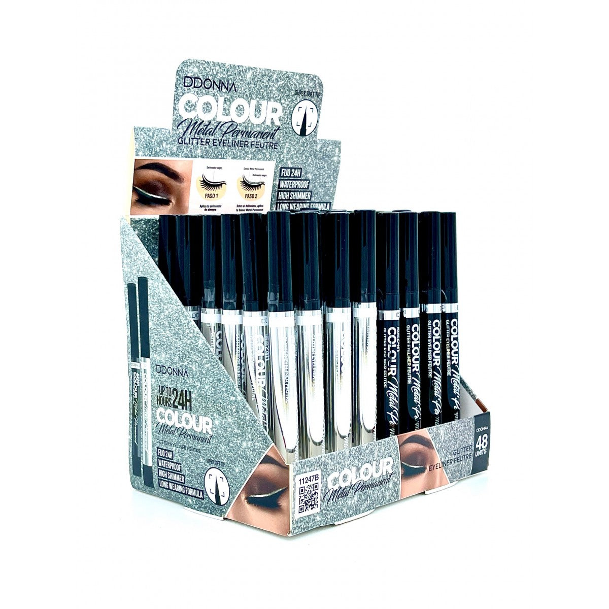 DELINEADOR DE OJOS EYELINER COLOUR METAL PERMANENT GLITTER B