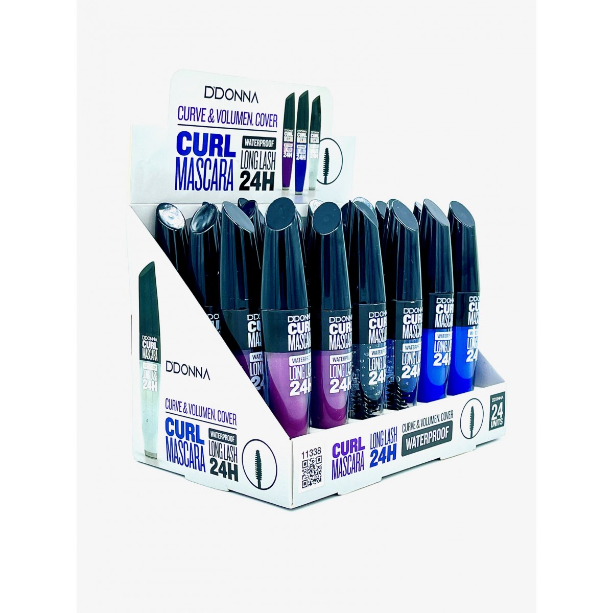 MÁSCARA DE PESTAÑAS CURL MASCARA WATERPROOF COLOURS