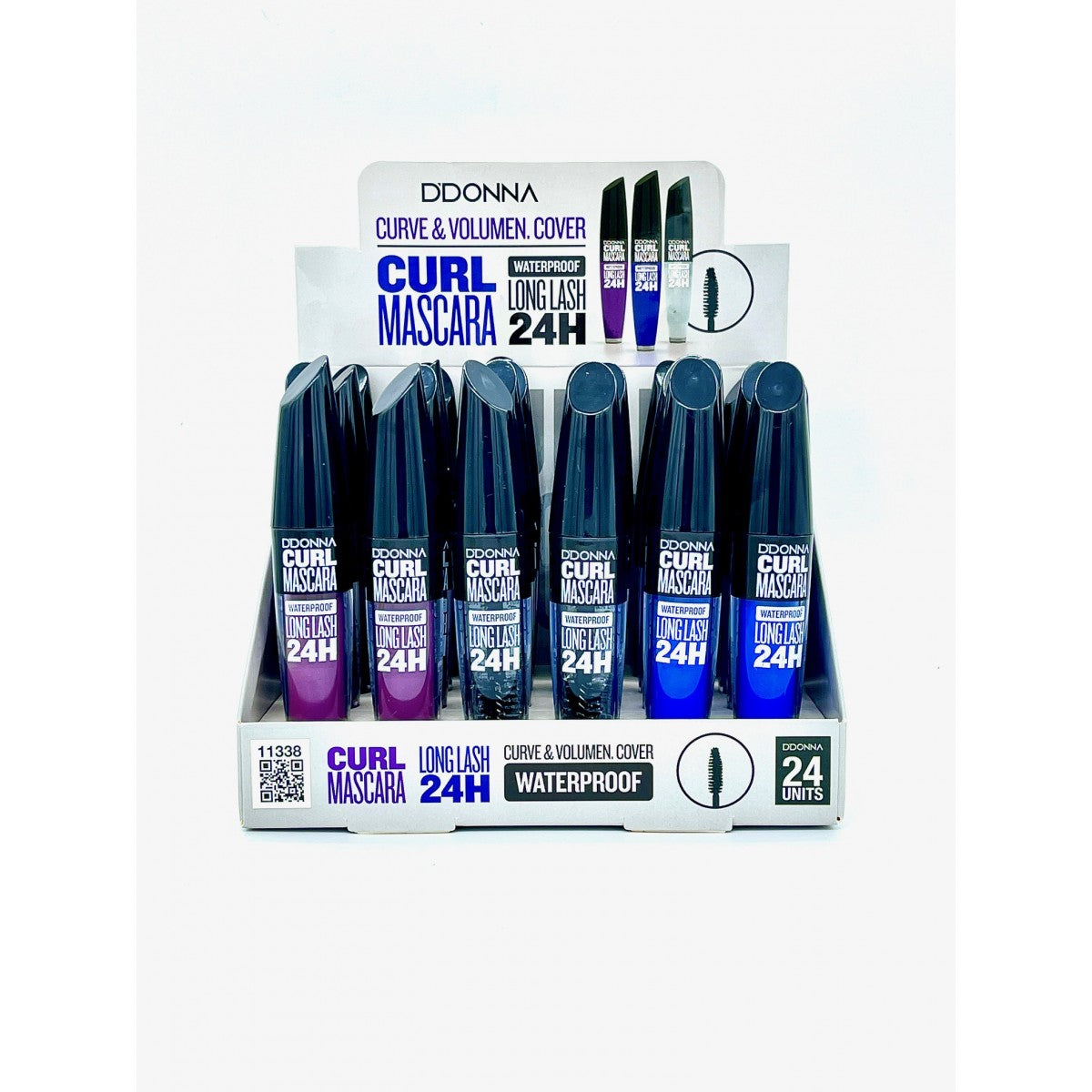 MÁSCARA DE PESTAÑAS CURL MASCARA WATERPROOF COLOURS