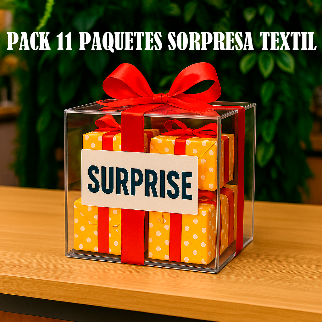 Pack 11 Paquetes Sorpresa Textil