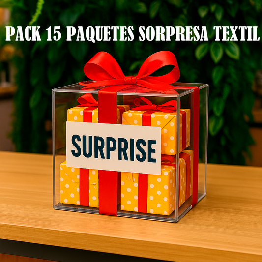 Pack 15 Paquetes Sorpresa Textil