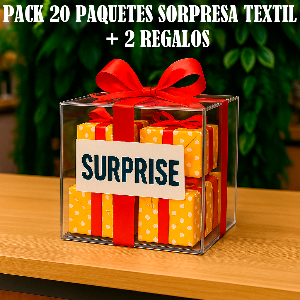 Pack 20 Paquetes Sorpresa Textil