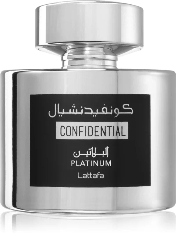 PERFUME CONFIDENTIAL PLATINUM - 10 ML - LATTAFA